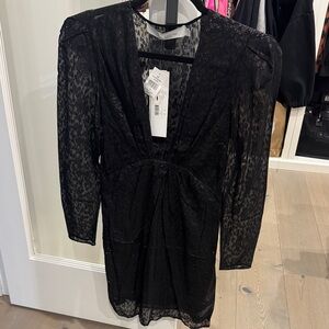 IRO Black Long Sleeve Dress